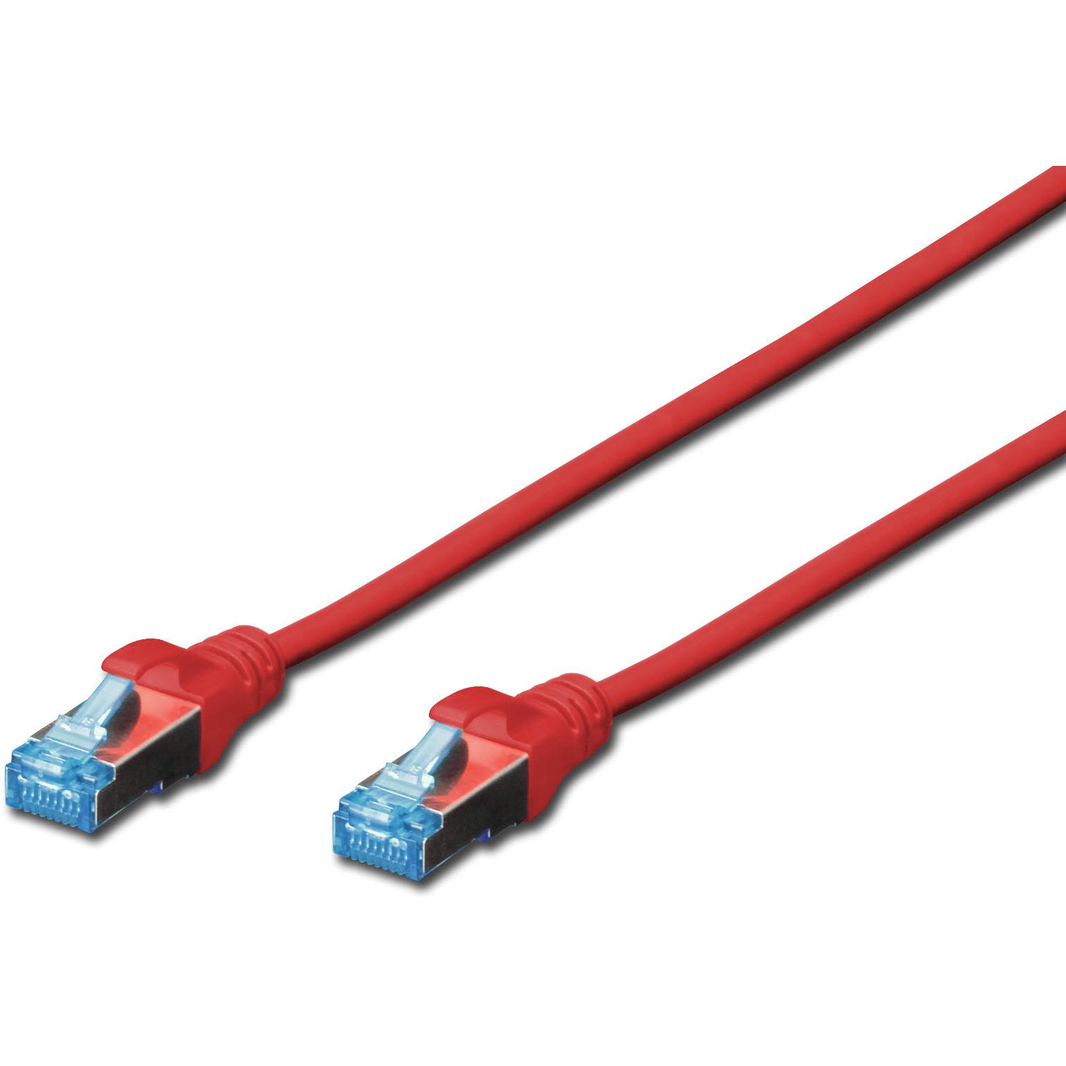 Digitus CAT5e SF-UTP Patchk.,1m, Rot (SF/UTP, CAT5e, 1 m), Netzwerkkabel