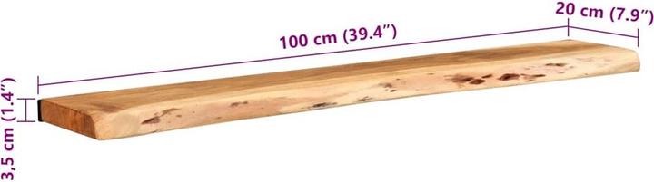 Actual product image vidaXL Wall shelf (100 x 20 x 3.50 cm)