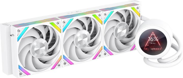 Actual product image Sama Gears Q70 White 360mm AIO