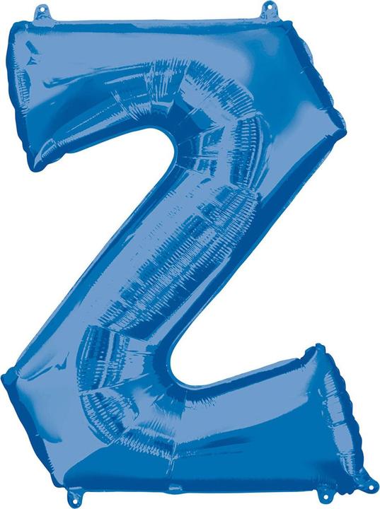 Actual product image Anagram SuperShape Letter Z Blue Foil Balloon L34 pack (5 x)