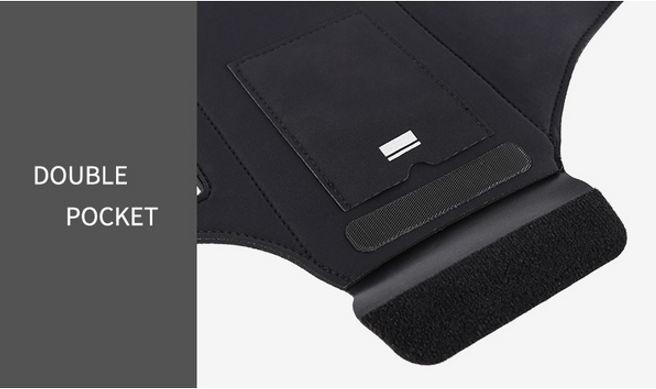 Actual product image Haissky Sport wristband with compartment for AirPods charging case