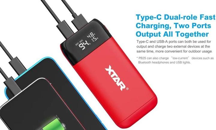 Produktbild Xtar PB2S (1 Stk., 18650, 20700, 21700, Ladegerät ohne Akku)