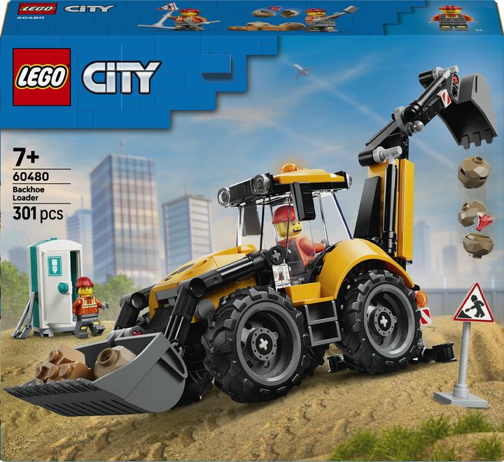 Actual product image LEGO 60480 Gelber Baggerlader