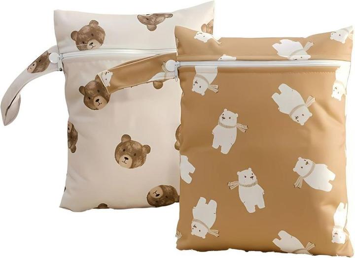 Milkii wasserdichte Windeltasche/ Kulturbeutel, 2er Pack