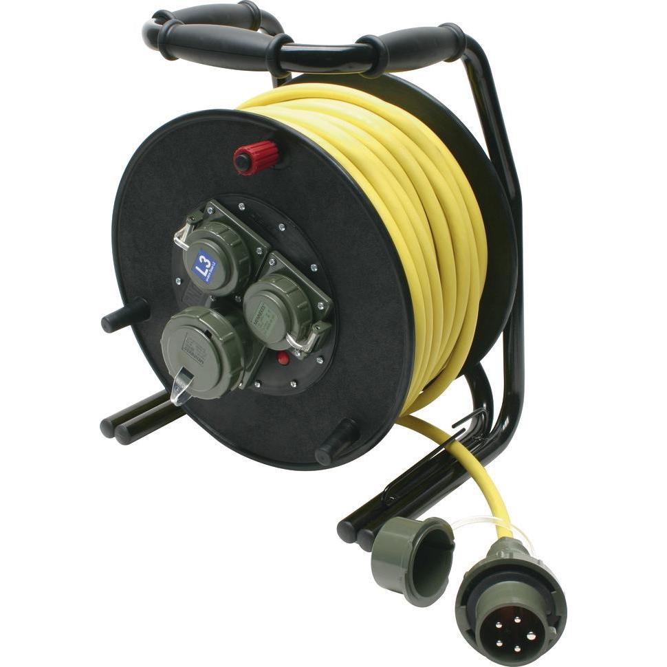 Dönges, Kabelrolle, Leitungsroller THW 230 V/400 V, 16 A, L3/L2 (50 m)