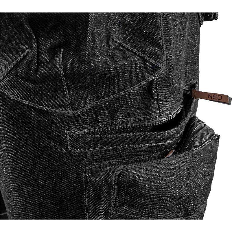 Thumbnail - Neo, Arbeitshose, DENIM-Arbeitsshorts, schwarz, Grösse XXL (XXL)