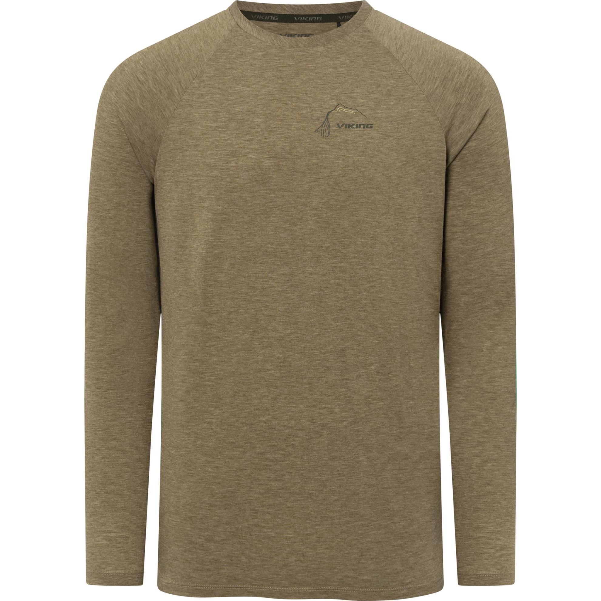 Viking, Uomini, Maglia funzionale, Andali Man Merino grünes Herren Longsleeve (S), Verde, S