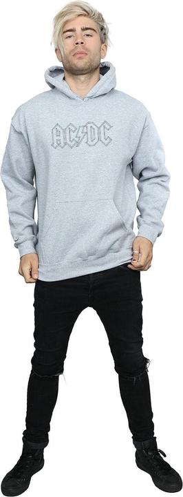 Produktbild AC/DC Black Outline Logo Kapuzenpullover (M)