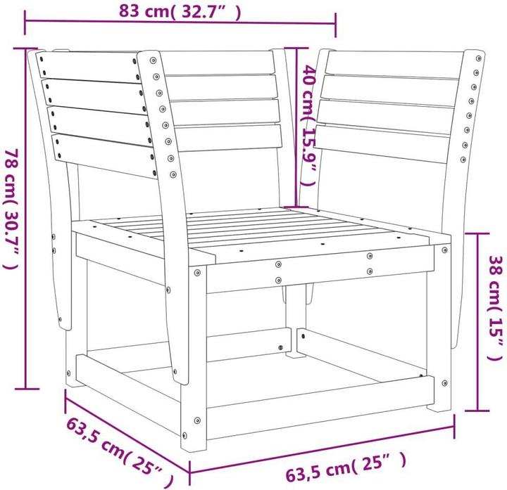 Produktbild vidaXL Gartenstuhl