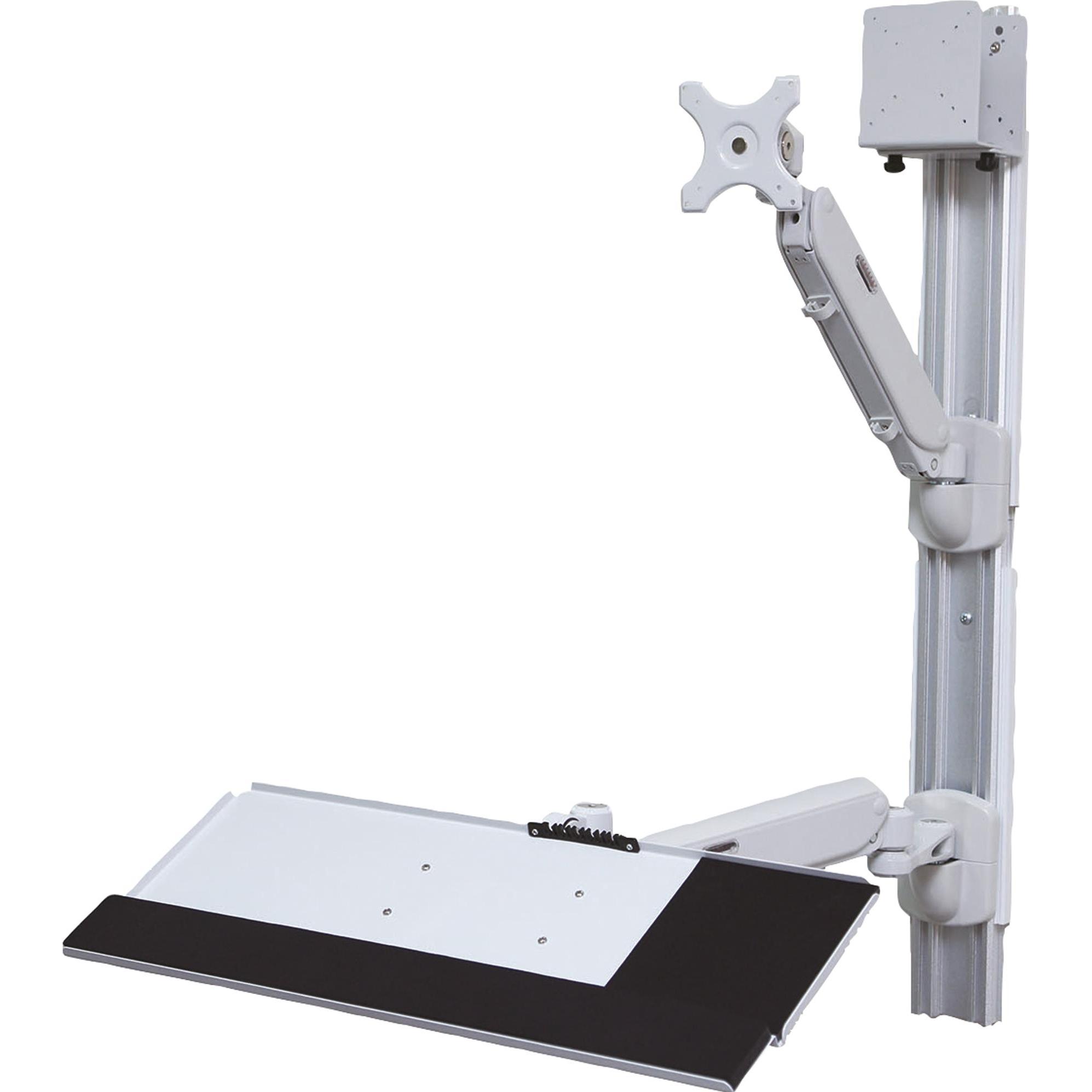 Value Postazione di lavoro (Muro, 10 kg), Supporto per monitor, Grigio