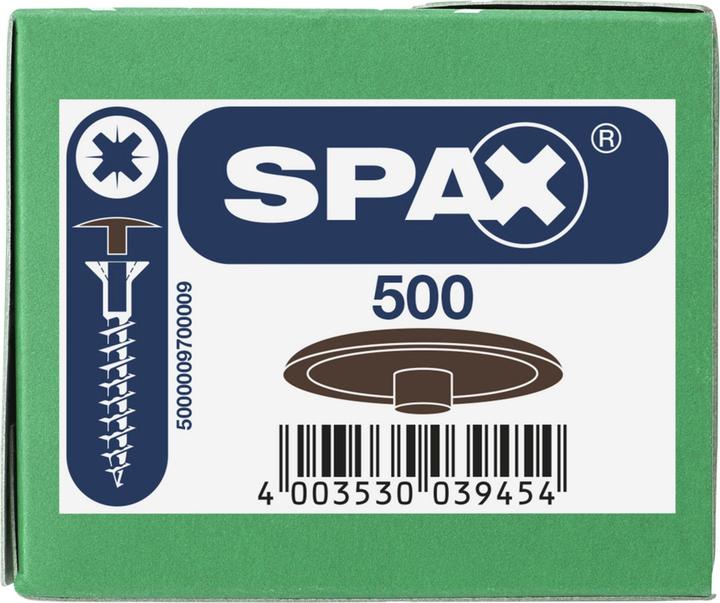 Actual product image Spax Abdeckkappen Mit Kopfbohrung