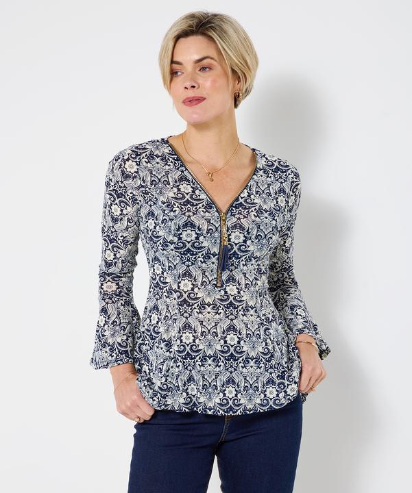 Produktbild Joe Browns Lace Overlay Zip Front Top (38)