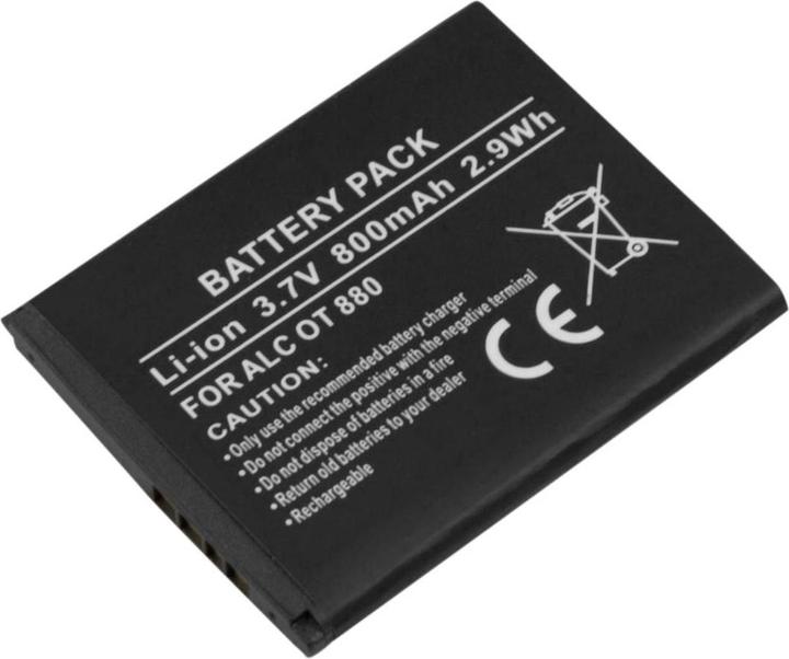Actual product image Avizar Li-Ion Akku 3.7V 800mAh Alcatel OT-880/710