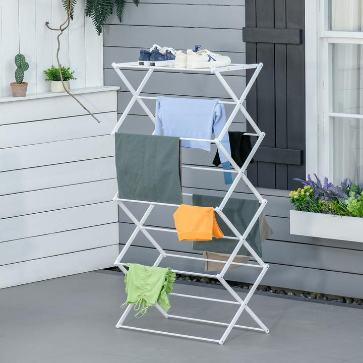 Actual product image Homcom Laundry rack with 8 levels (1.44 m)