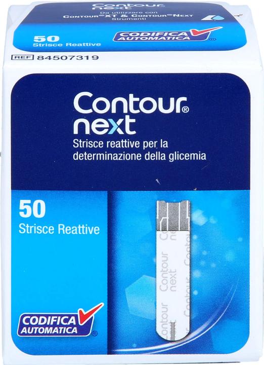 Image du produit Kohlpharma Contour next Bandelettes de test de la glycémie, 50 bandelettes de test (Bandelette réactive)