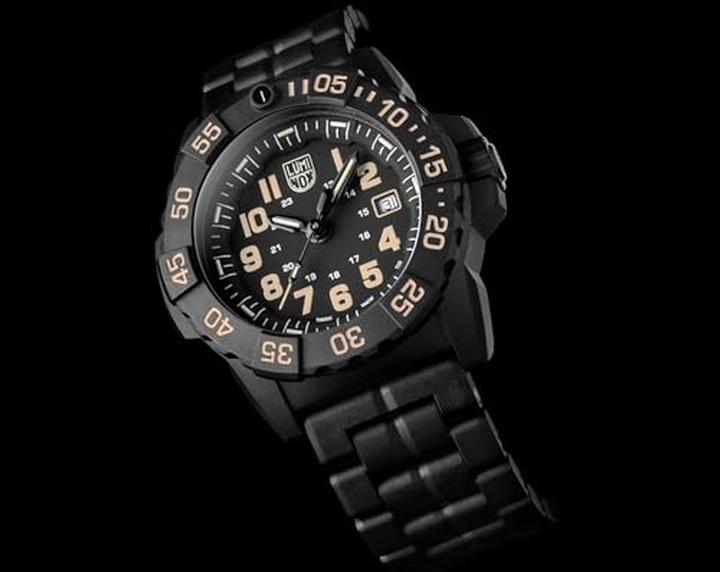 Actual product image Luminox NAVY SEAL 3500 SERIES (Swiss made, Diving watch, Rotating bezel left, Analogue wristwatch, 45 mm)