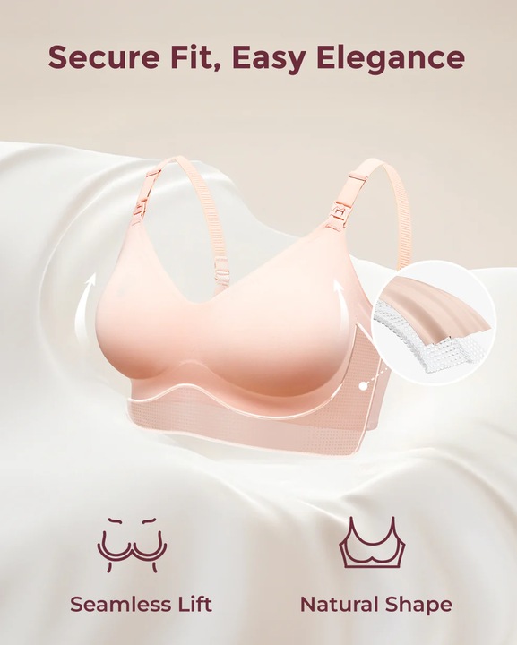 Immagine prodotto Momcozy Reggiseno per allattamento Beige L (L)