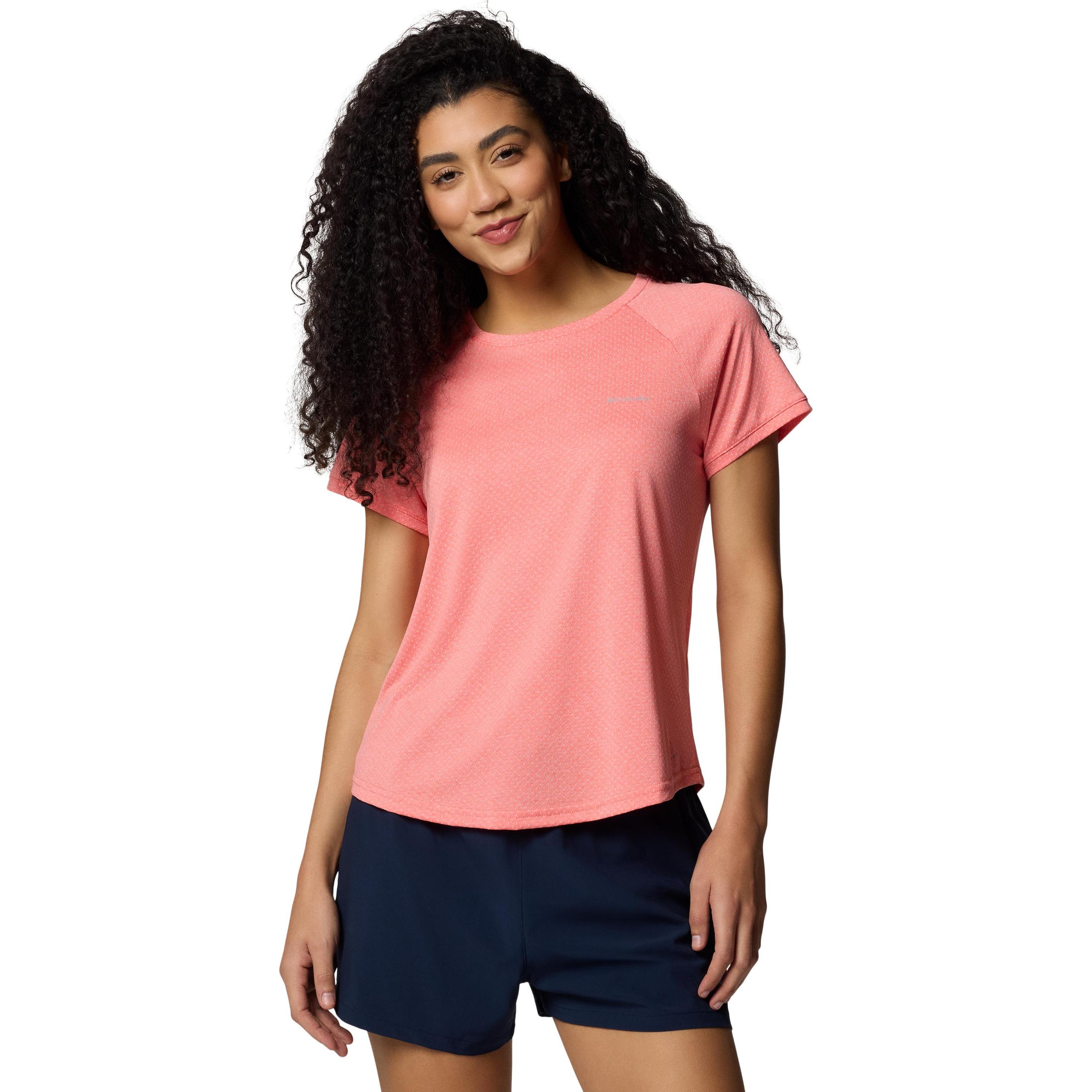 Columbia, Damen, Funktionsshirt, Bogata Bay™ SS Tee (XS), Rot, XS