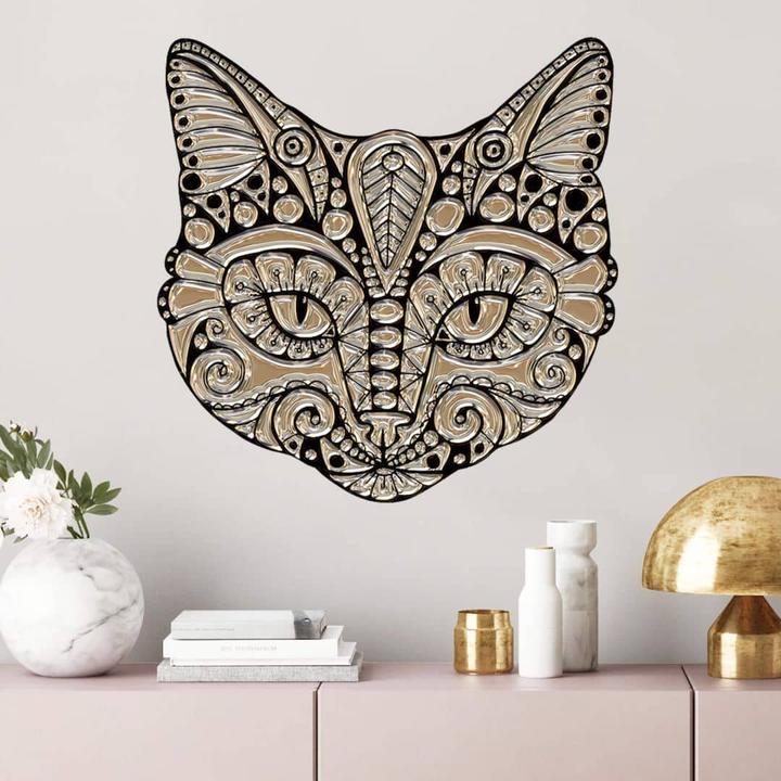 Produktbild Trenddeko Metallic Cat (50 x 50 cm)