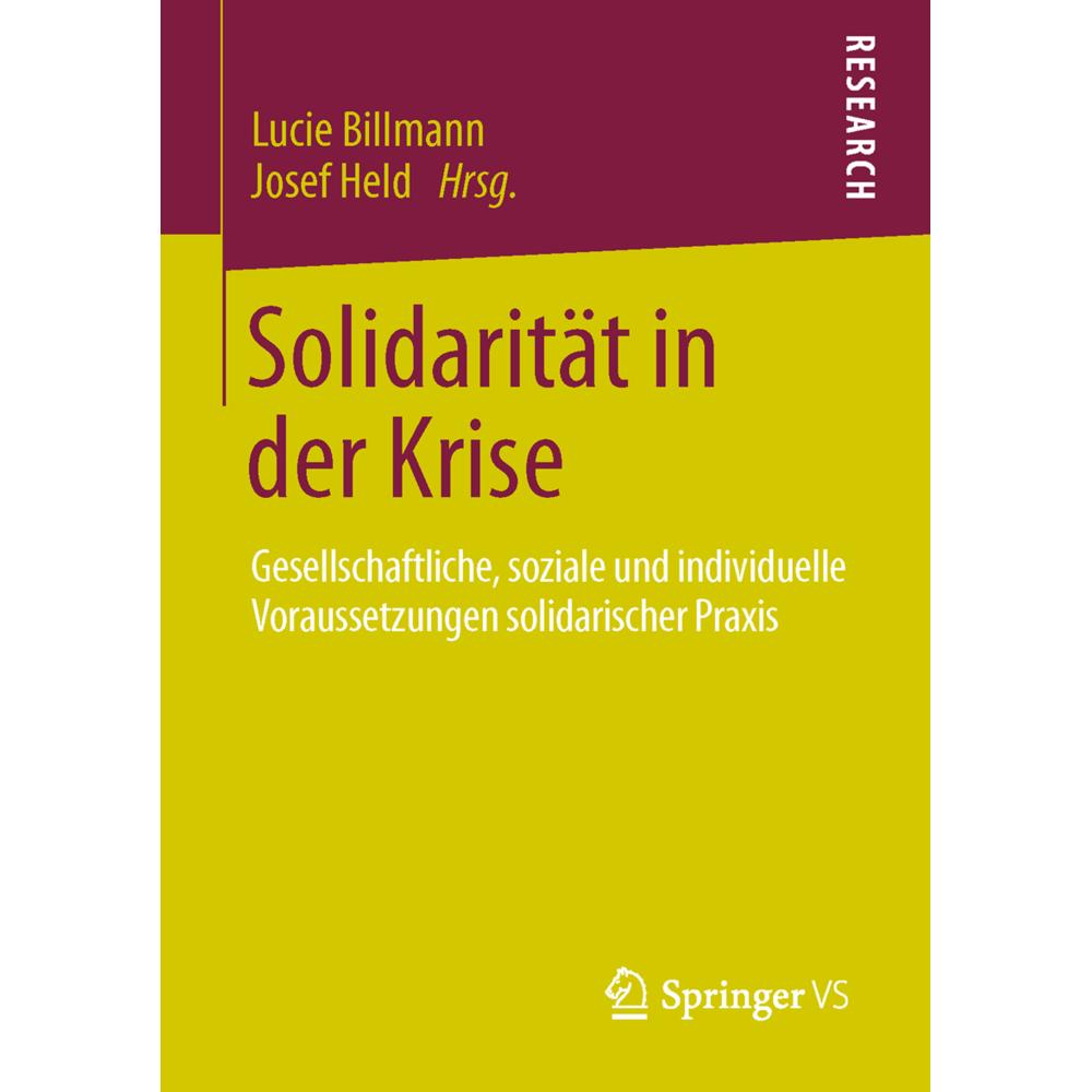 Solidarität in der Krise, Fachbücher von Josef Held, Lucie Billmann