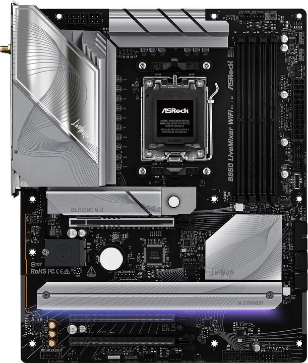 Image du produit AsRock B850 LiveMixer WiFi (AM5, AMD B850, ATX)