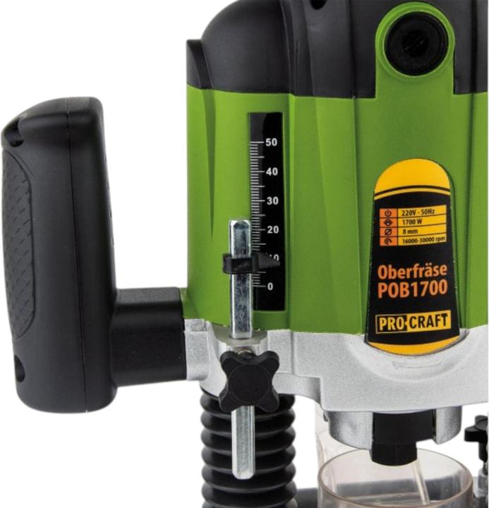 Produktbild Procraft POB1700 Oberfräse 1200 Watt 6 - 8 mm + Zubehör