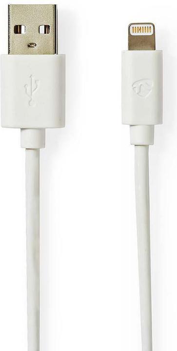 Produktbild Nedis USB-Kabel - USB 2.0 - Apple Lightning 8-Pin - A Stecker - 480 Mbps - 12 W - Vergoldet - 2 m (2 m, USB 2.0, 12 W)