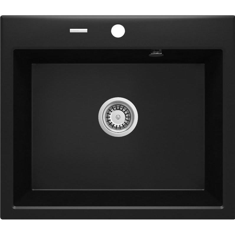 Deante Nero Lavello, Zlewozmywak Andante Granitowy 1-Komorowy (Zqn N103) (52 Cm)