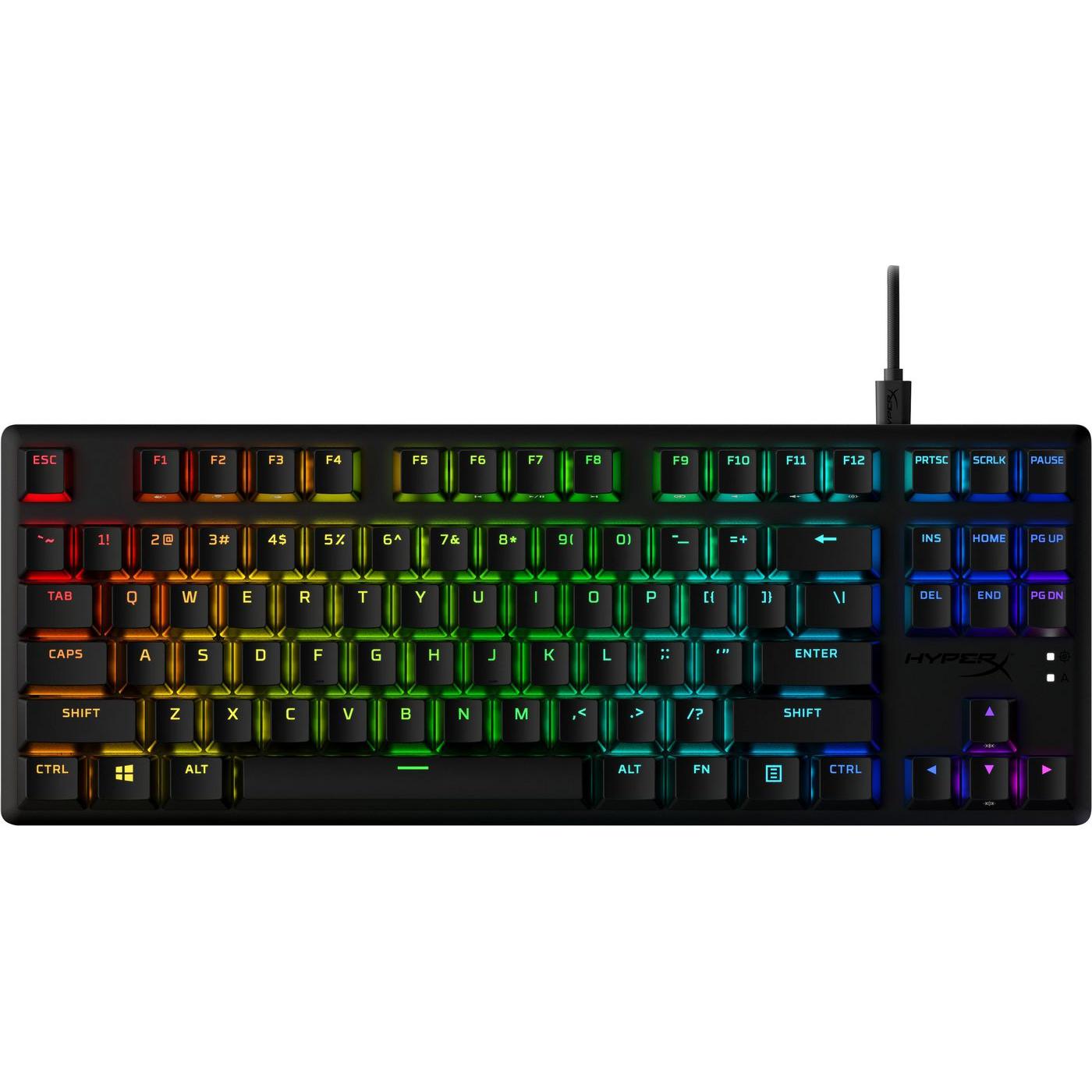 HP HyperX Alloy Origins Core PBT HX Red Gaming Keyboard (DE), Tastatur, Schwarz