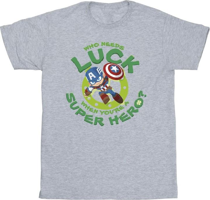 Produktbild St Patrick's Day Captain America Luck TShirt (4XL)