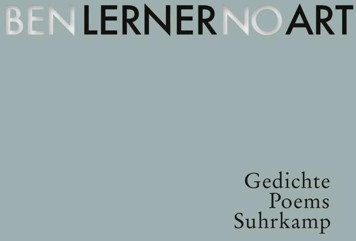 Actual product image No Art (German, Ben Lerner, 2021)