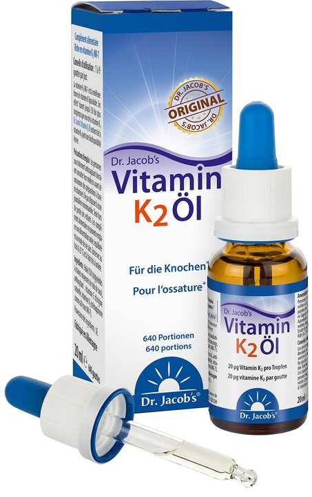 Actual product image Dr. Jacob's min K2 MK7 oil (1 Piece, Oil, 59 g)