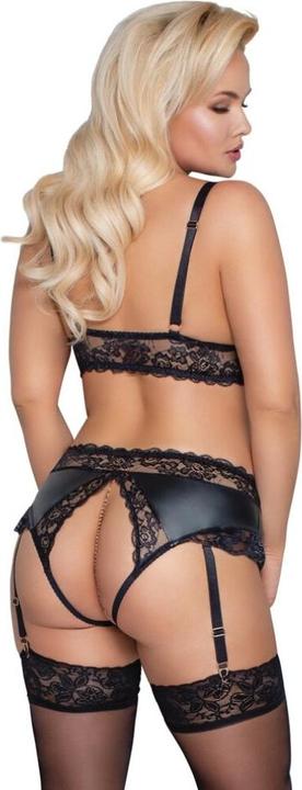 Actual product image Cottelli Collection Bra and Suspender Briefs 2XL (XXL)