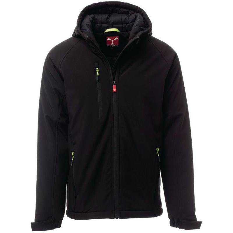 Payper, Herren, Jacke, Softshell Jacke Gale Pad (XL), Schwarz, XL