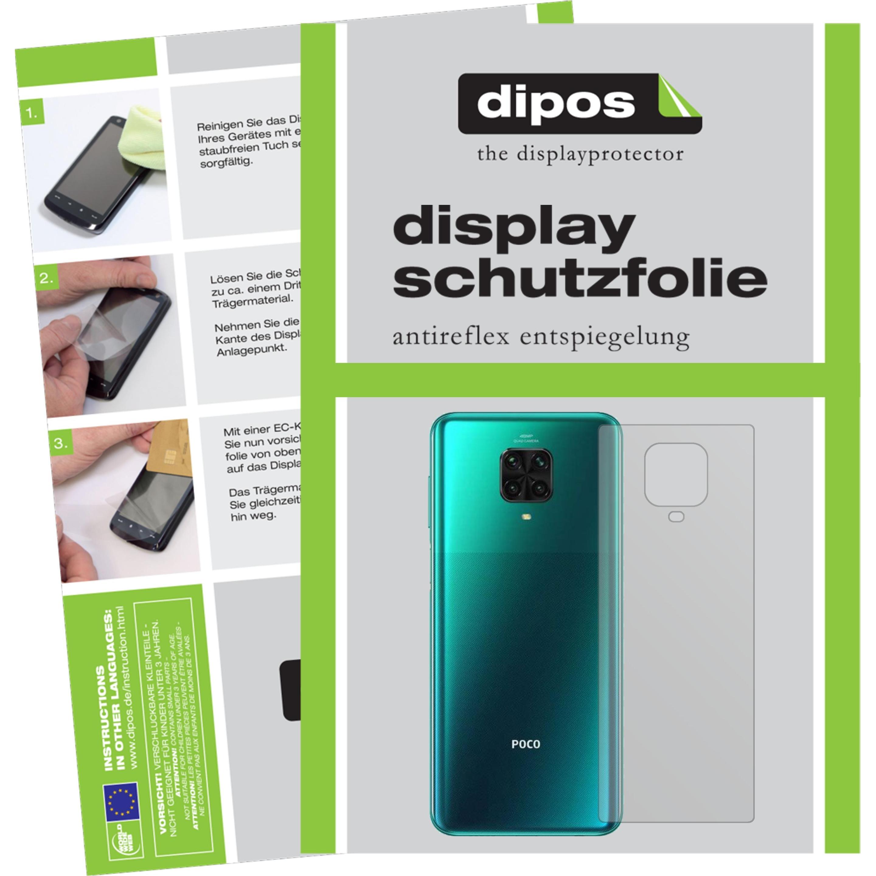 Dipos Displayschutzfolie Antireflex (2 Stück, Xiaomi Poco M2 Pro), Smartphone Schutzfolie, Transparent