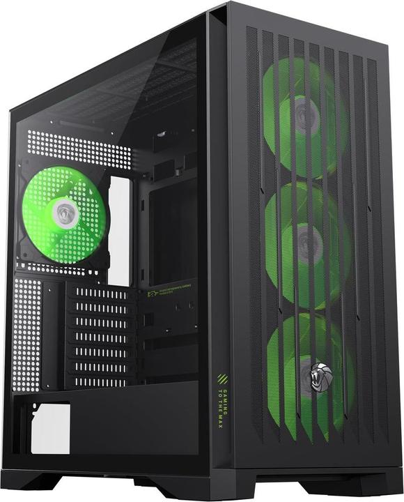 Actual product image GameMax Boitier Grand Tour E-ATX Leader 2 ARGB avec panneau vitré (noir) (ATX, ITX, Mini-ATX)