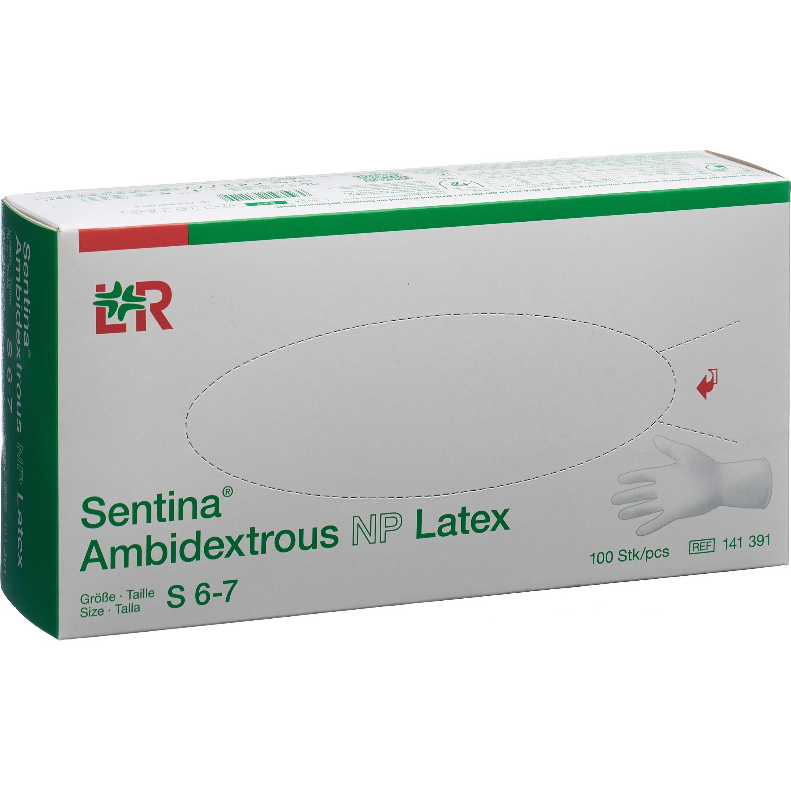 Lohmann & Rauscher, Schutzhandschuhe, Handschuhe S Latex (S, M, L, XL)