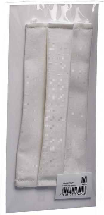 Actual product image Jakob Schlaepfer Testex Community Maske M weiss (1 x)