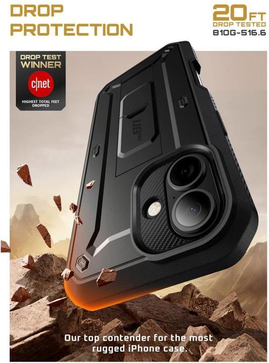 Actual product image Supcase UB Pro iPhone 17 Hülle - Schwarz (Apple iPhone 17)