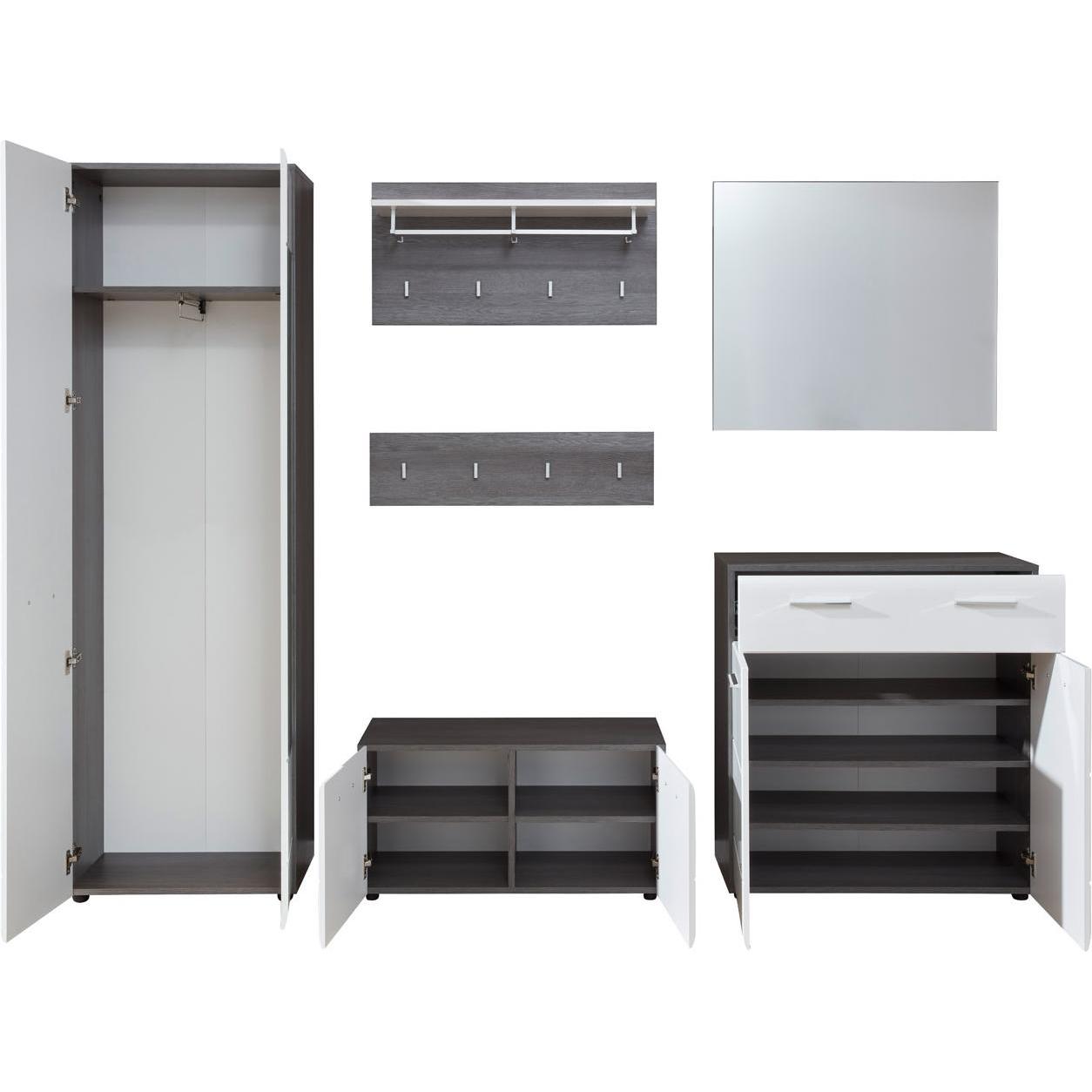 Thumbnail - Ebuy24, Garderobe + Kleiderhaken, Garderobenmöbel-Set LineGD