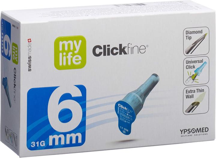 Image du produit Mylife Pen Nadeln 6mm 31G (neu) (Aiguilles de stylo + aiguilles jetables)