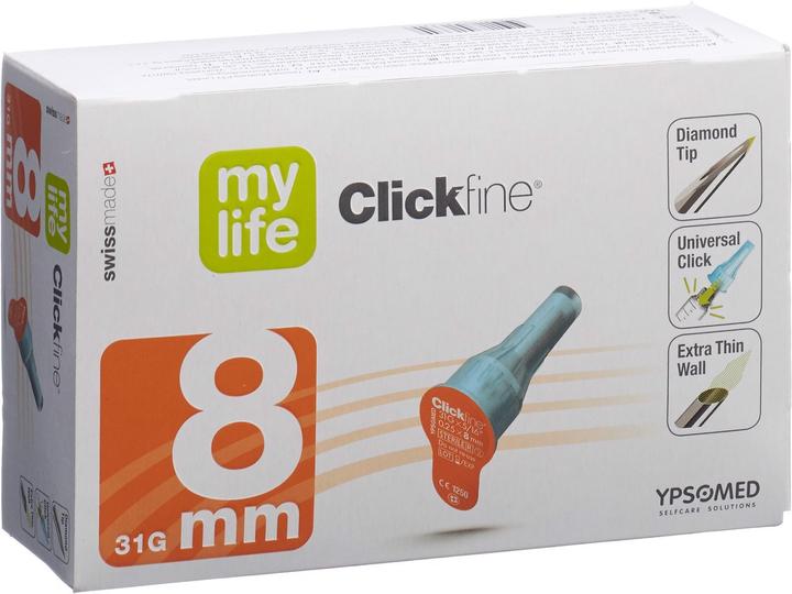 Image du produit Mylife Pen Nadeln 8mm 31G (Aiguilles de stylo + aiguilles jetables)