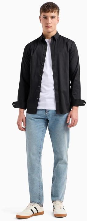 Produktbild Armani Exchange Intelligentes Stretch-Satin Freizeithemd (S)
