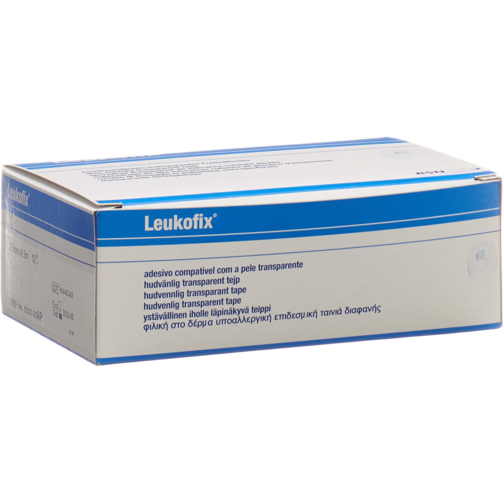 BSN, Pflaster, Heftpflaster 9.2mx2.5cm transp (12 x)