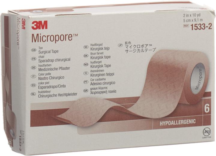 Actual product image 3M Rollenpflaster ohne Dispenser 50mmx9.14m hautfarbig (6 x)