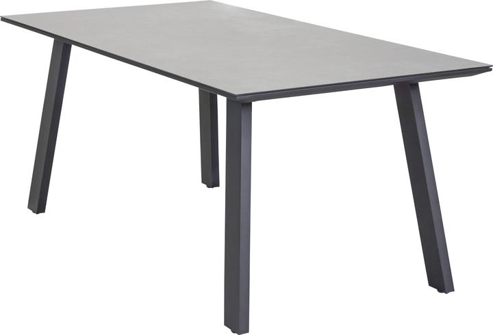 LC Garden Sunrest dining table aluminium/glass ceramic concrete look 180x90 cm