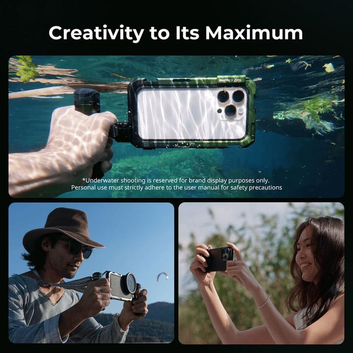 Actual product image SmallRig 5001 x Brandon Li Mobile Lightweight Video Kit for iPhone 16 Pro Max Co design Edition