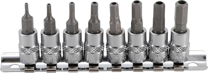 Actual product image BGS Bit Socket Set 6.3 mm (1/4") Drive Internal Hexagon Tamperproof 2 - 7 mm 8 pcs. (6.3 mm)