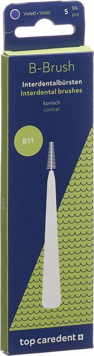 Actual product image Top Caredent B11 IDBG-VK Interdentalbürste violett konisch >2.4mm (5 x)