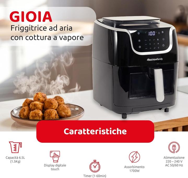 Image du produit Melchioni Friggitrice 118340038 Gioia Black con Capienza